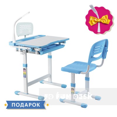 Детская парта со стульчиком FunDesk Cantare Blue
