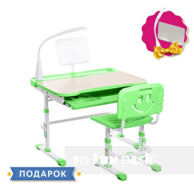 Детская парта со стульчиком FunDesk Bellissima Green