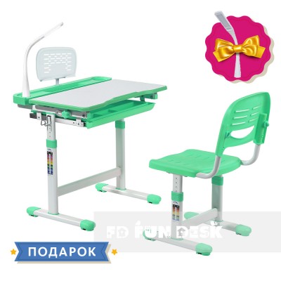 Детская парта со стульчиком FunDesk Cantare Green