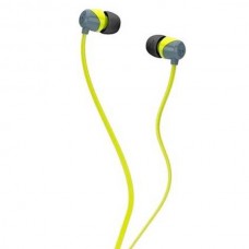 Наушники Skullcandy проводные внутриканальные без микрофона JIB IN-EAR W/O MIC серые/лайм
