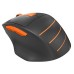 Мышь A4Tech Fstyler FG30S серый/оранжевый оптическая (2000dpi) silent беспроводная USB (6but) FG30S