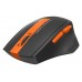 Мышь A4Tech Fstyler FG30S серый/оранжевый оптическая (2000dpi) silent беспроводная USB (6but) FG30S
